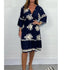 Elegant V-Neck Midi Dress