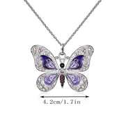 Vikakiooze Mothers Day Gifts, Butterfly Necklace, Opal Jewelry Pendant Necklaces for Women, Silver Necklaces Gift for Women,Gift for Birthday Valentine&