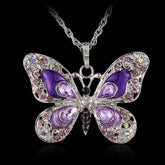 Vikakiooze Mothers Day Gifts, Butterfly Necklace, Opal Jewelry Pendant Necklaces for Women, Silver Necklaces Gift for Women,Gift for Birthday Valentine&