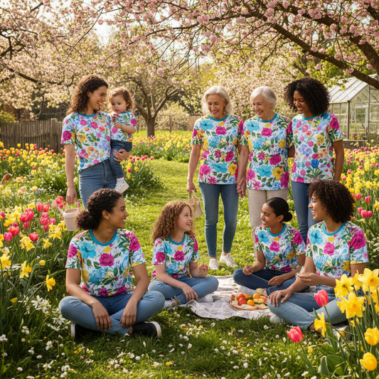 Fresh Spring Floral Graphic Tee - All Ages