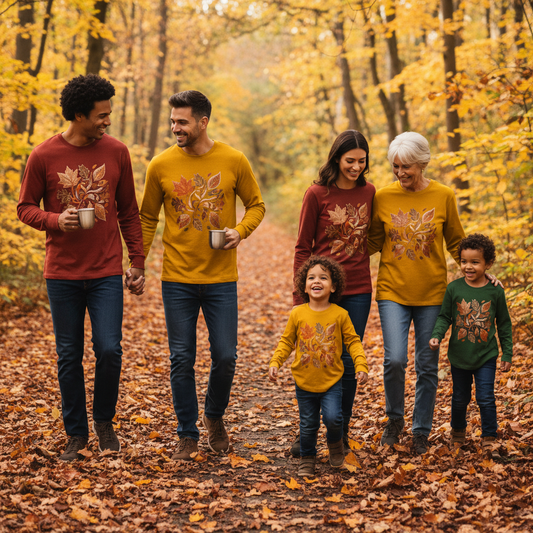 Cozy Fall/Autumn Long Sleeve Graphic Tee - All Ages