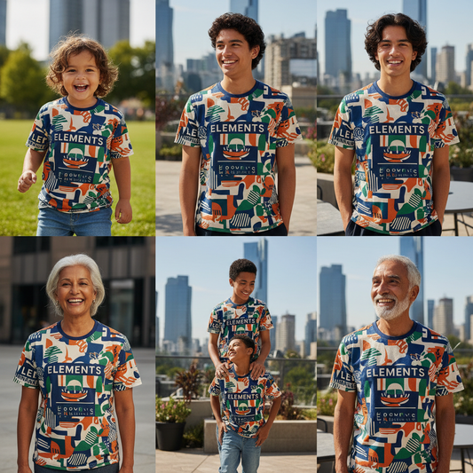 Designer short sleeve t shirts for all ages and seasons